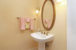 Main level half bathroom